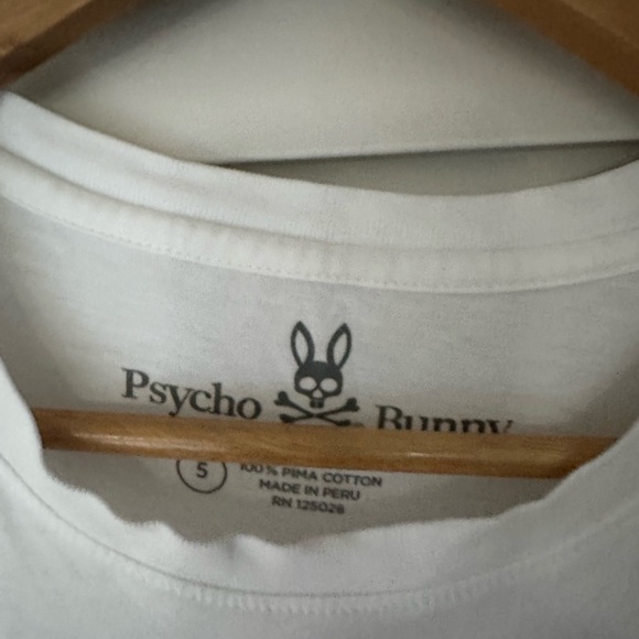 Psycho Bunny Graphic T-Shirt | Pima Cotton Skull Bunny Logo | Men’s Small - Picture 4 of 4